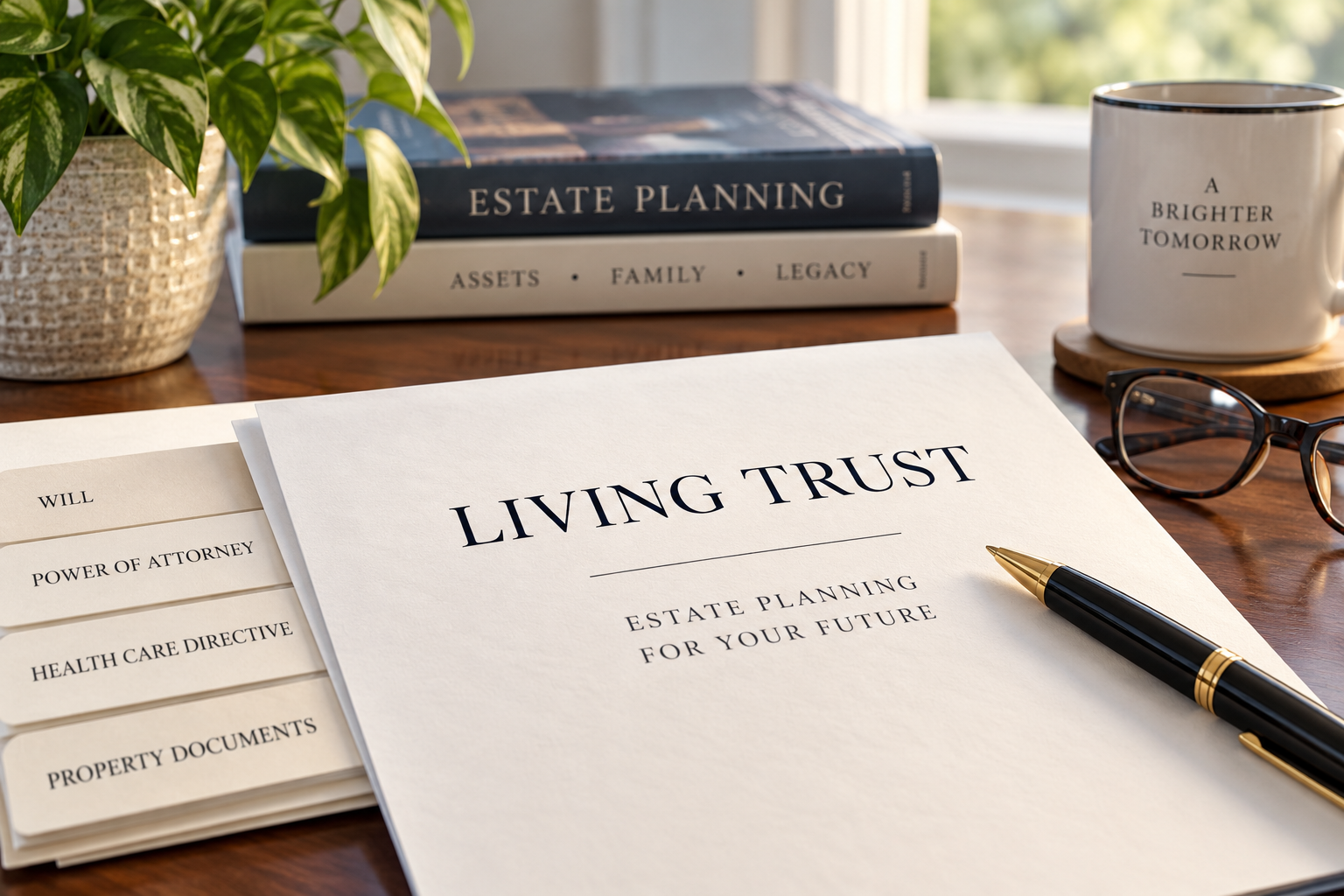 Living trust and estate planning documents